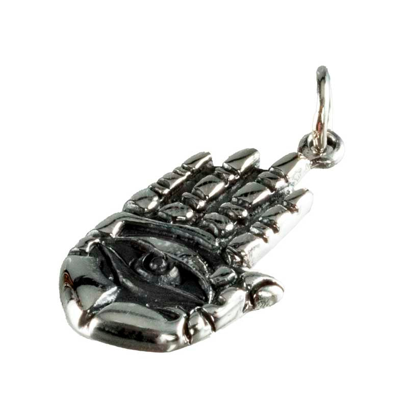 Pendentif Hamsa Mauvais Œil Main Bouddha en Argent 925