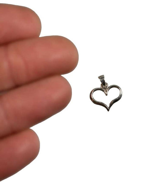 Pendentif Cœur en Argent Massif 925 – Bijou Classique et Intemporel