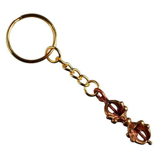 Porte-Clé Vajra Dorje Tibétain en Cuivre