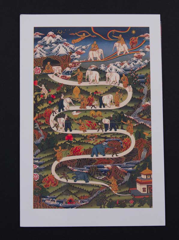 Carte Postale La Voie Du Paradis – Symbole Bouddhiste Tibétain