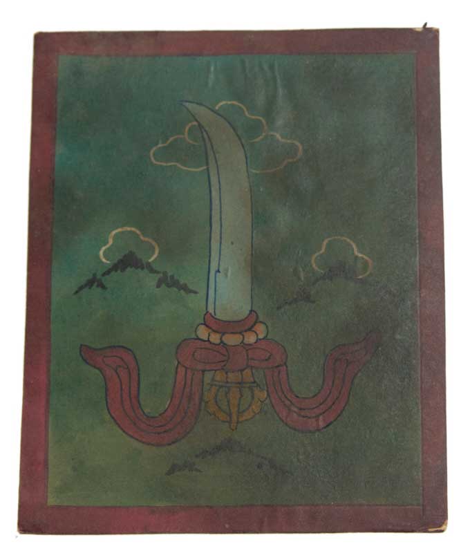 Tsakli Chira – Peinture Miniature Tibétaine Rituelle Artisanat Himalayen