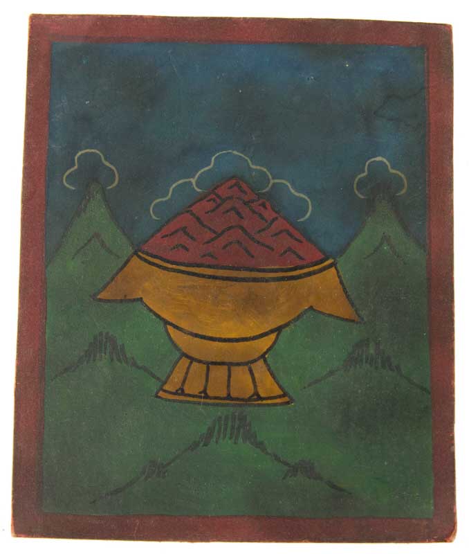 Tsakli Tibétain – Peinture Miniature Rituelle Artisanat Himalayen