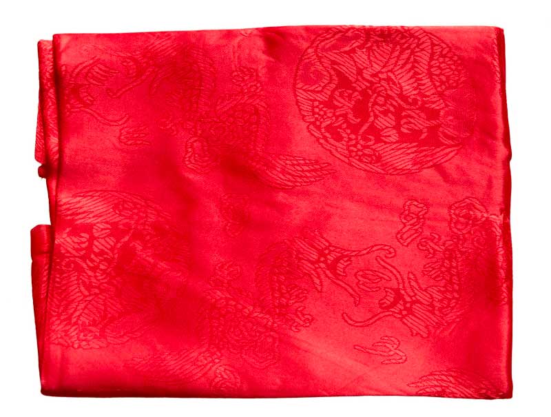 Khata Khatag KATA écharpe de félicité rouge – écharpe rituelle tibétaine en soie