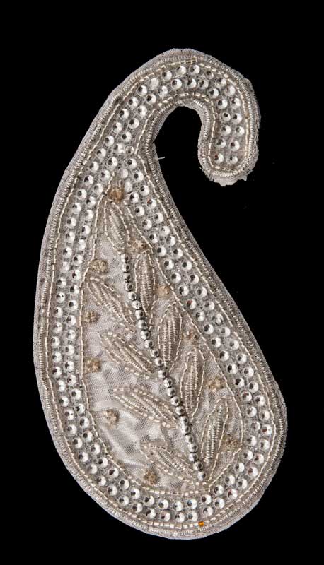 Grand Écusson Brodé Cachemire Avec Strass – Artisanat Indien