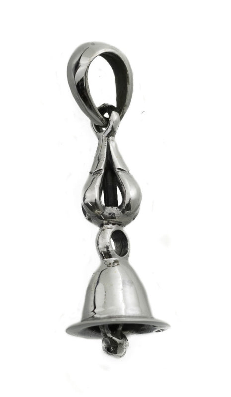 Pendentif Cloche et Vajra Bouddhiste en Argent 925
