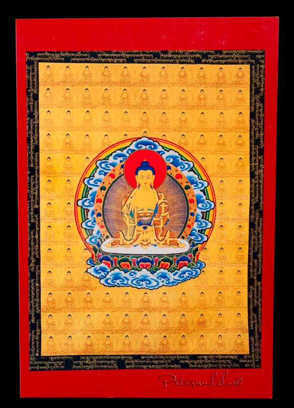 Carte Postale Bouddha Amitabha Bouddhiste du Népal