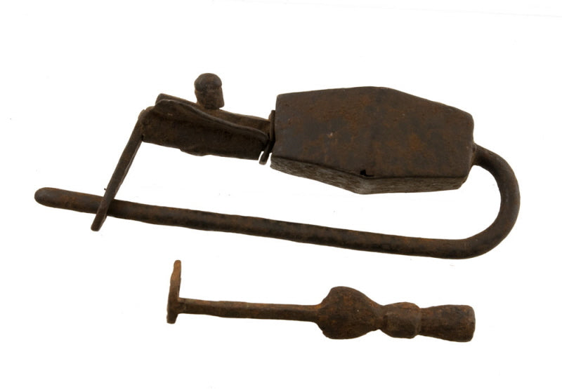 Cadenas Ancien Traditionnel du Népal et du Tibet en Fer Forgé