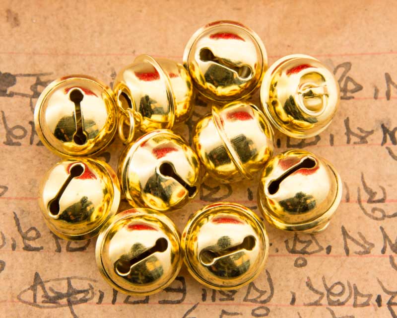 Lot de 3 Grelots Dorés en Métal – Accessoires Créatifs pour Décoration