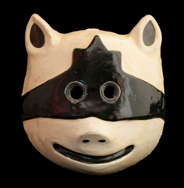 Masque Népalais Panda – Masque De Danse Du Festival Indra Jatra