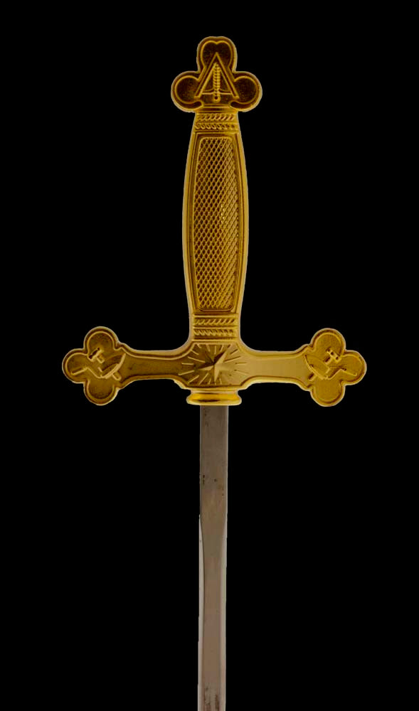Épée Dague Franc-Maçon Dorée – Symboles Maçonniques
