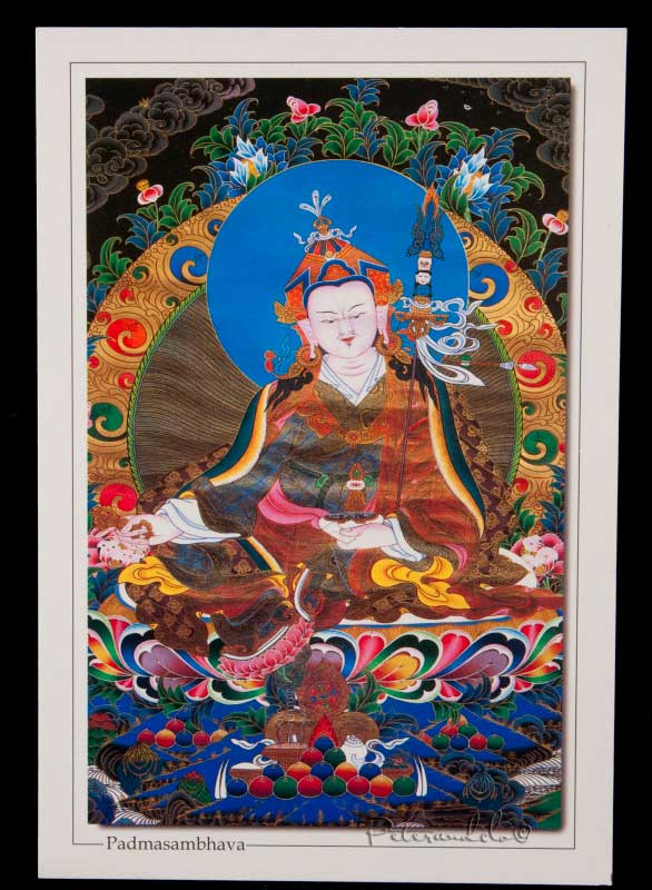 Carte Postale Padmasambhava – Guru Rinpoche Du Bouddhisme Tibétain