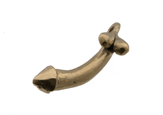 Porte-Clé Zizi En Laiton – Création Artisanale Du Cameroun