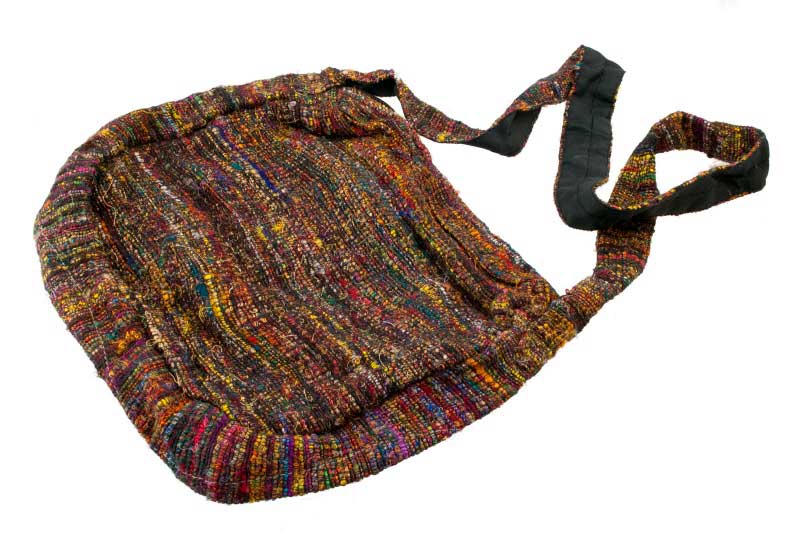 Sac À Main En Bandoulière Ethnique En Soie Recyclée Du Népal