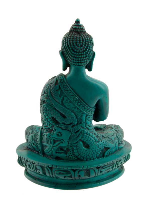 Statue Bouddha Dhyani Amoghasiddhi en Résine 13,5 cm – Artisanat du Népal