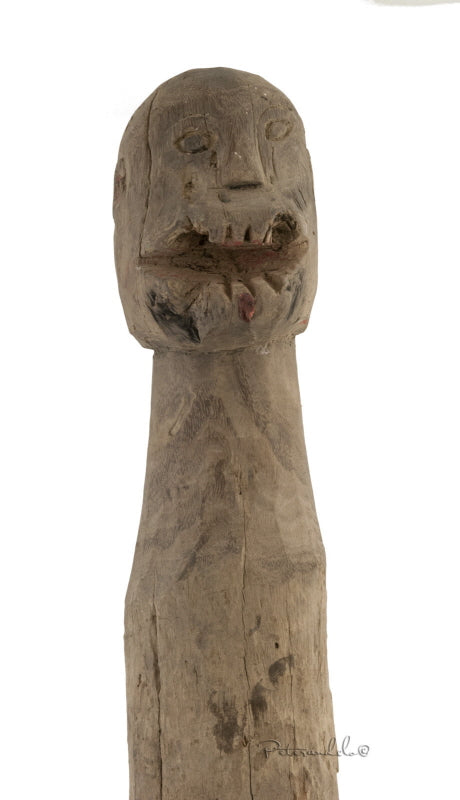 Ancienne statue de protection Namasté votive tribale – Art tribal du Népal