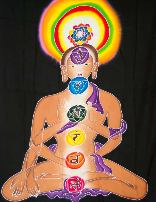 Batik Chakra Connexion – Peinture Artisanale sur Coton de Bali