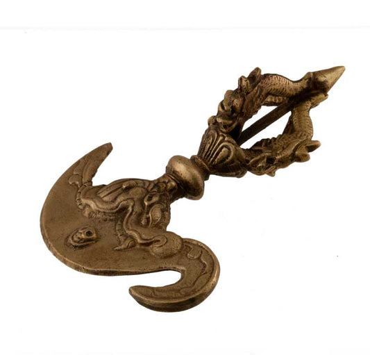 Kartika (Drigug / Trigug) – couteau rituel bouddhiste tibétain en laiton