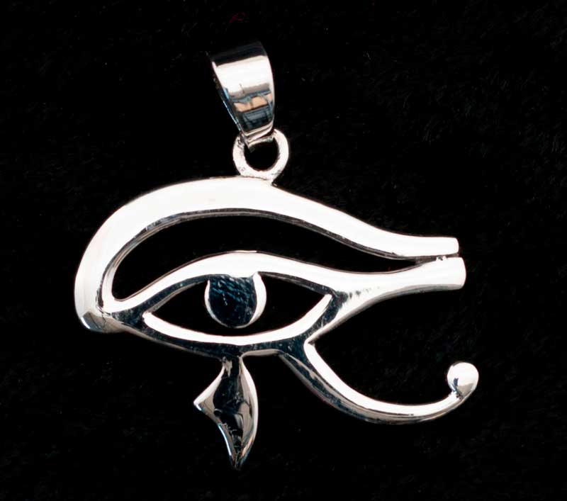 Pendentif Œil d’Horus en argent massif 925 – Bijou de l’Égypte ancienne
