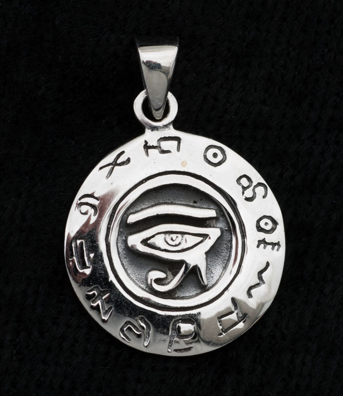 Pendentif Œil d'Horus en argent 925 – Symbole protecteur de l'Égypte ancienne