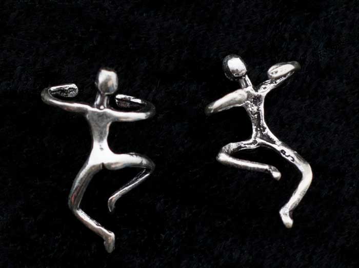 Boucles d’Oreilles Cartilage Femme Nue en Bijoux Ethnique Argent