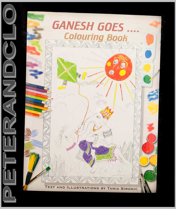 Cahier / livre de coloriage Lord Ganesh – 12 illustrations spirituelles pour adultes et enfants