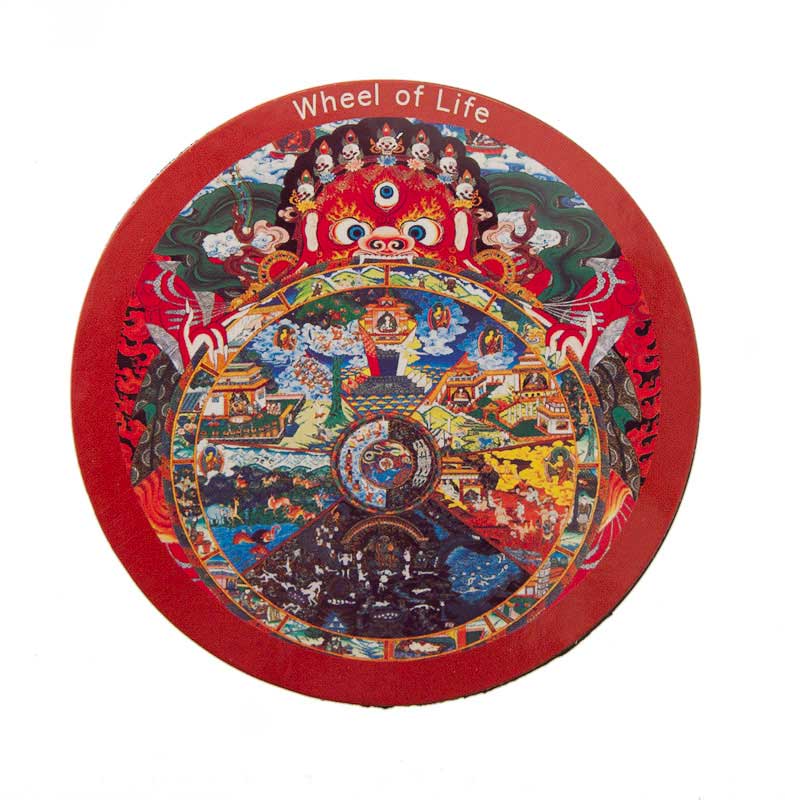 Magnet Bouddhiste La Roue De La Vie – Bouddhisme Tibétain