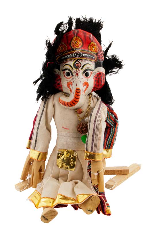 Marionnette Putali Kumari Et Ganesh – Artisanat Traditionnel Du Népal