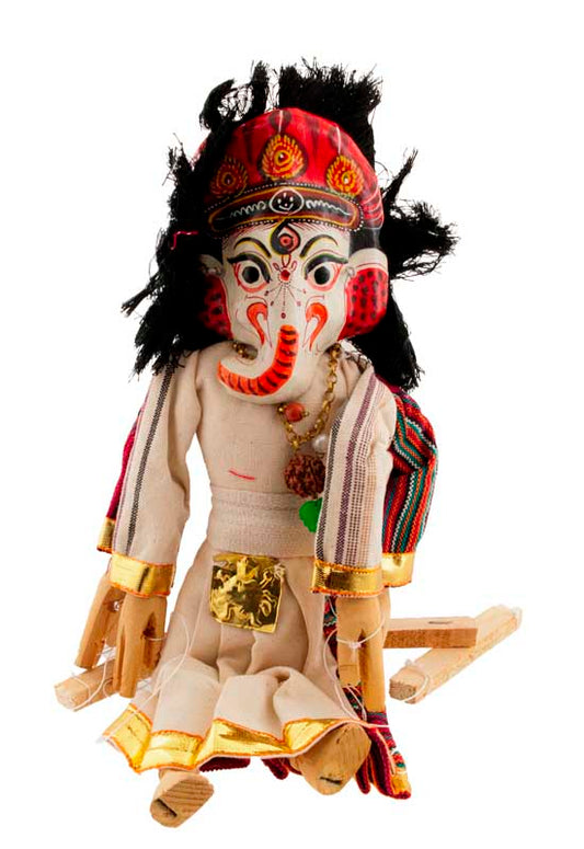 Marionnette Putali Kumari Et Ganesh – Artisanat Traditionnel Du Népal