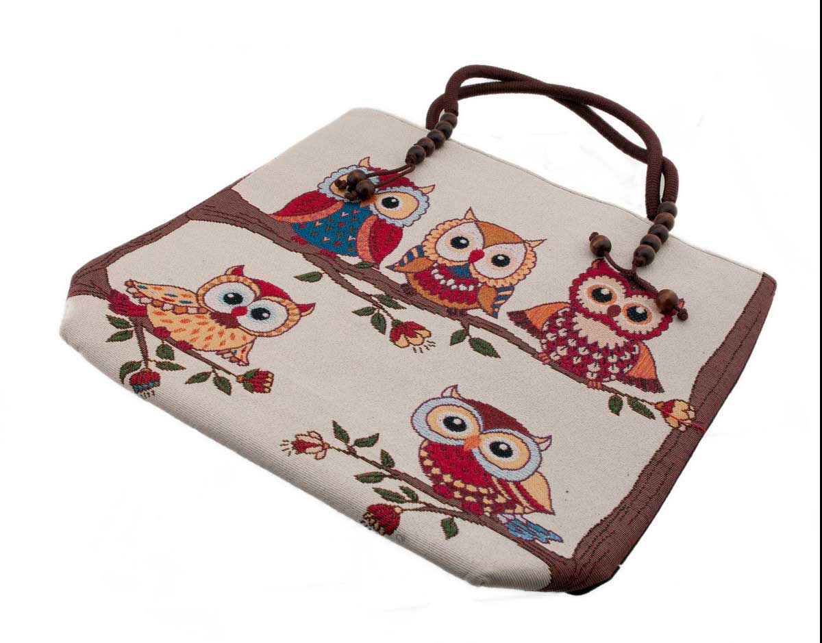 Sac À Main En Bandoulière Chouette – Gibecière Ethnique Hippie – Népal