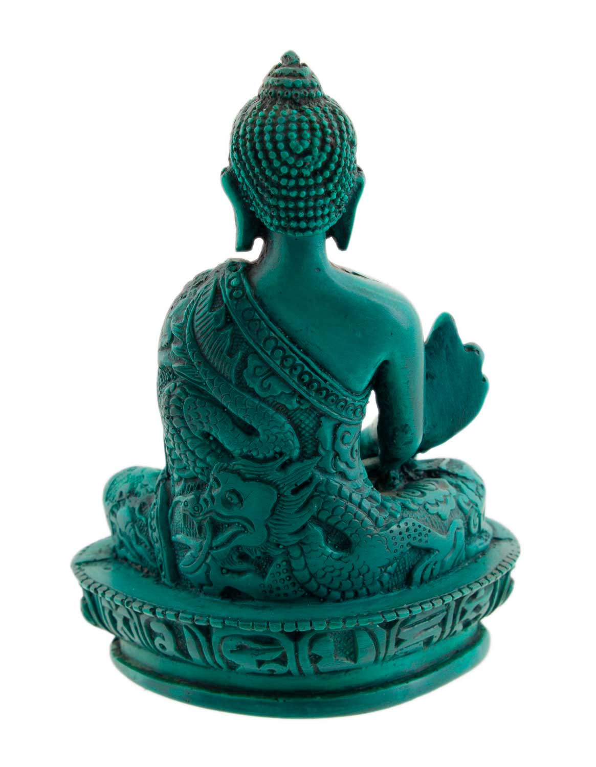 Statue Bouddha Médecine en Résine 13,5 cm – Artisanat du Népal