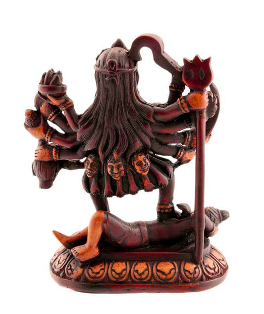 Statue Déesse Kali en Résine Bicolore – Mahakali, Divinité Hindoue du Népal