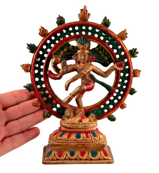 Statue Shiva Nataraja en Résine – Danse Cosmique du Népal