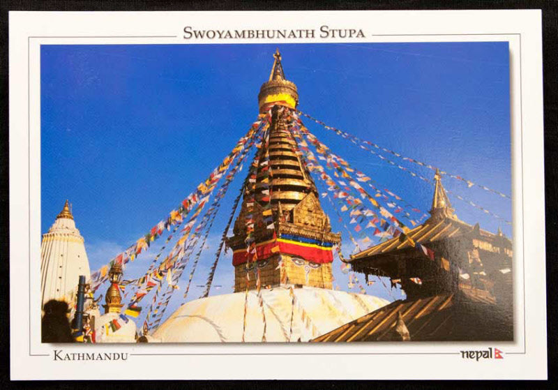 Carte Postale Swayambhunath Stupa – Temple Des Singes Du Népal