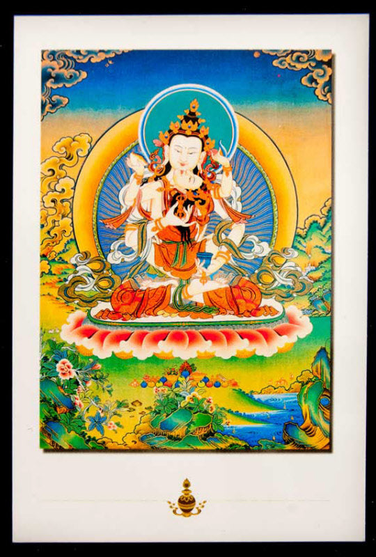 Carte Postale Vajrasattva Bouddhiste du Népal