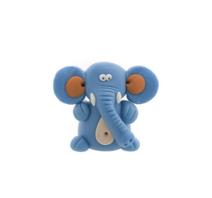 ELEPHANT FIGURINE EN PATE POLYMERE FAIT MAIN PETERANDCLO 7253