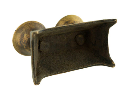 Lampe à beurre bouddhiste double en laiton – Dipa de monastère pour offrande de lumière