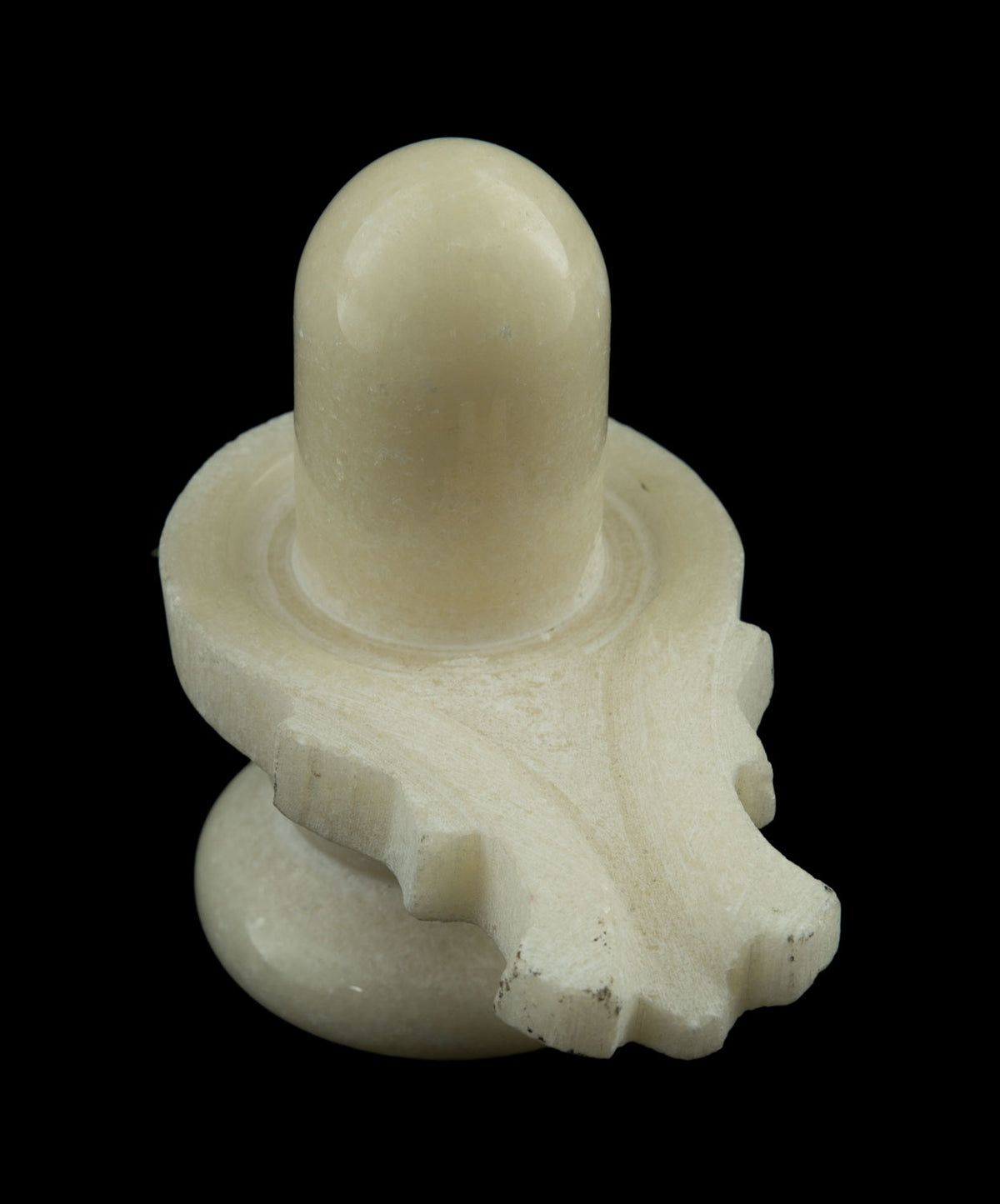 Shiva Lingam Linga Et Yoni En Marbre Blanc – Symbole Sacré De L’Hindouisme