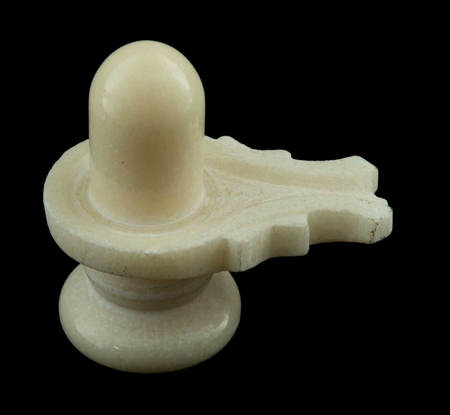 Shiva Lingam Linga Et Yoni En Marbre Blanc – Symbole Sacré De L’Hindouisme