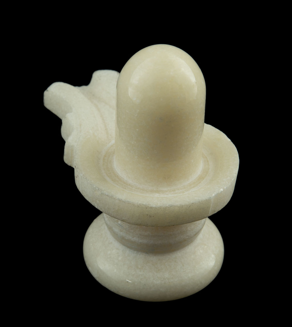 Shiva Lingam Linga Et Yoni En Marbre Blanc – Symbole Sacré De L’Hindouisme