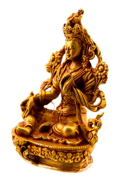 Statue de Green Tara Verte Jetsun Dolma en bronze – Déesse de la compassion du bouddhisme tibétain