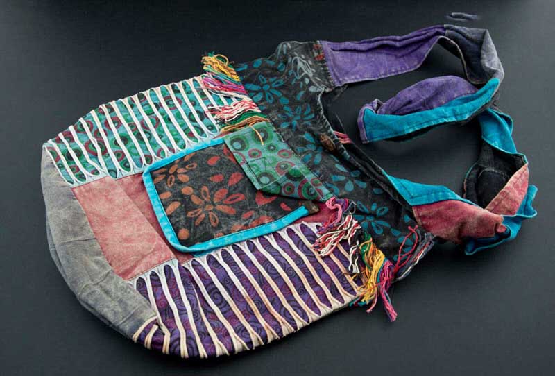 Sac À Main En Bandoulière Népalais – Gibecière Ethnique Hippie Baba Cool