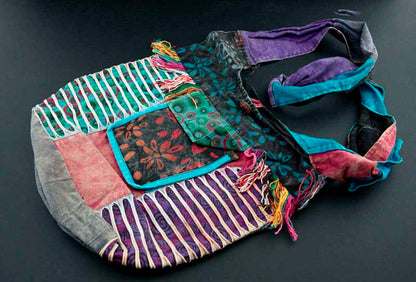Sac À Main En Bandoulière Népalais – Gibecière Ethnique Hippie Baba Cool