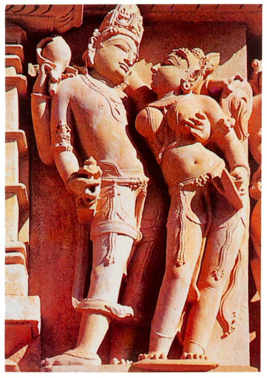 Carte Postale Temple De Khajurâho – Sculptures De L’Art Indien