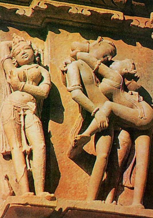 Carte Postale Temple Érotique De Khajurâho – Art Indien