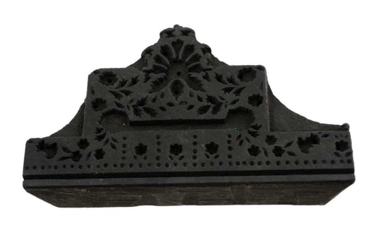 Tampon Indien Ancien en Bois Bunta – Batik, Textile et Motifs Géométriques