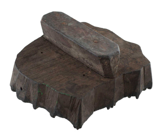 Ancien Grand Tampon Indien En Bois Bunta – Batik Et Textile