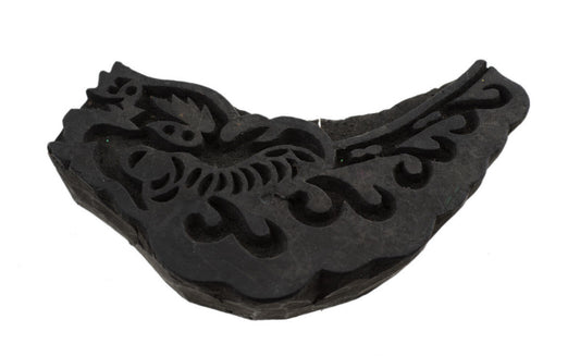Ancien Grand Tampon Indien En Bois Bunta – Batik Et Textile