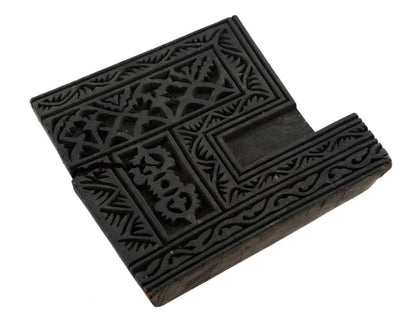 Ancien Grand Tampon Indien En Bois Bunta – Batik Et Textile