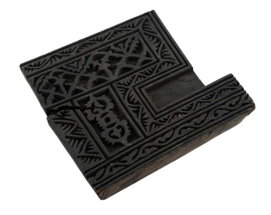 Ancien Grand Tampon Indien En Bois Bunta – Batik Et Textile