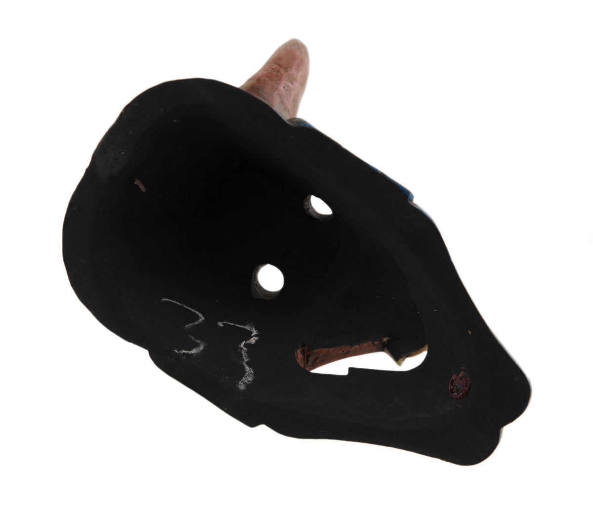 Masque Oni Démon Japonais Nô En Bois – Artisanat Népalais Fait Main